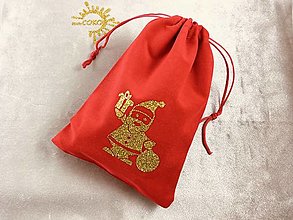 Taštičky - Vianočné vrecko (Santa) - 12625528_