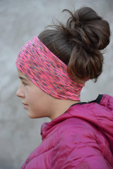 Ozdoby do vlasov - Čelenka sport colorful & pink - 12620277_