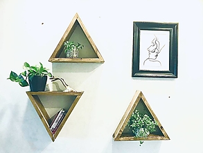 Nábytok - Set policových trojuholníkov z kolekcie Jonathan - 12621323_