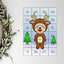 Dekorácie - Netradičný adventný kalendár skladačka (detské kostýmy) (sob (zimná krajinka)) - 12631654_