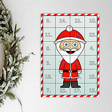 Dekorácie - Netradičný adventný kalendár skladačka (detské kostýmy) (Santa (sladký)) - 12631675_