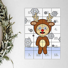 Dekorácie - Netradičný adventný kalendár skladačka (detské kostýmy) (sob (sneh)) - 12631685_
