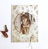 Papiernictvo - Pohľadnica, vlk 🎄 - 12634002_