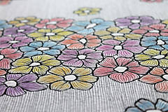 Obrazy - Květinová zahrada - art quilt (textilní obraz) - 12635731_