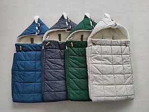 Detský textil - RUNO SHOP fusak pre deti 100% ovčie runo MERINO TOP super wash a autosedačky s otvormi SAND/ Green/ Blue/ Antracit - 12637141_