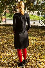 Šaty - Vyšívané tunikové šaty Pliešovce - čierne (M) - 12636087_