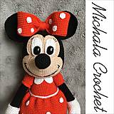 Návody a literatúra - Háčkovaná Minnie Mouse - návod - 12636808_