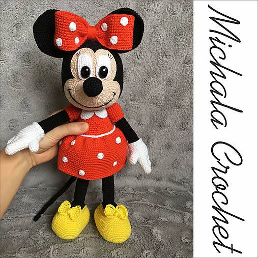  - Háčkovaná Minnie Mouse - návod - 12636811_