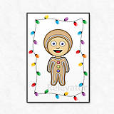 Grafika - Vianočná grafika detské kostýmy - perník - 12636957_
