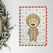 Dekorácie - Netradičný adventný kalendár skladačka (detské kostýmy) (perník (sladký)) - 12633110_