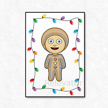 Grafika - Vianočná grafika detské kostýmy - perník (svetielka) - 12636957_