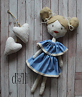 Hračky - Látková bábika s vyšitým menom - 12640336_