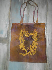Nákupné tašky - Nákupná taška - zlatá - 12642615_