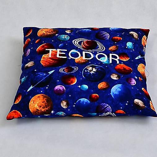 Detský textil - Vankúšik Planétky - 12639505_