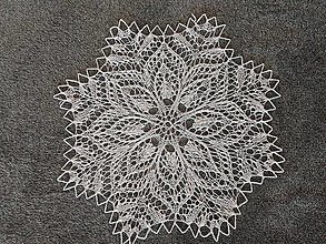 Úžitkový textil - Pletená prikrývka Lily - biela - 12642267_