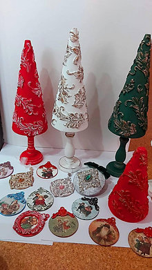 Dekorácie - baroko smaragdový vianočný stromček - 12638675_