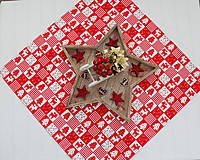 Úžitkový textil - Vianočná obrus na adventný stôl - 12647478_