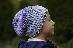 Čiapky, čelenky, klobúky - zimná fialka čiapka:) - 12643561_