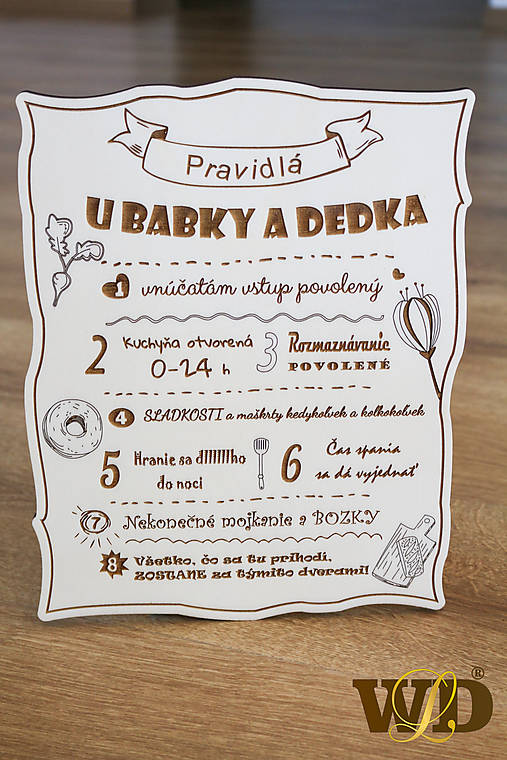 Tabuľky - Pravidlá u babky a dedka - 12647871_
