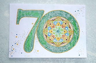 Papiernictvo - Pohľadnica A5 - Mandala "70" - 12644571_