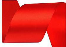 Galantéria - Atlasová stuha obojlíca červená šírka 50 mm - 12646921_