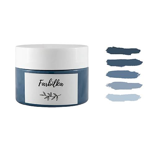 Farby-laky - Farbilka 100ml - temná modrá - 12643208_