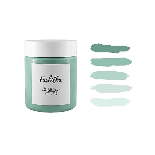 Farby-laky - Farbilka 400ml - popolavá tyrkysová - 12643289_