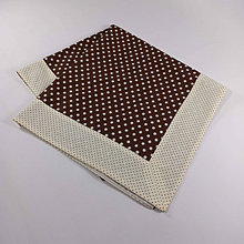 Úžitkový textil - Čoko - obrusy hnedé štvorcové - 12652521_