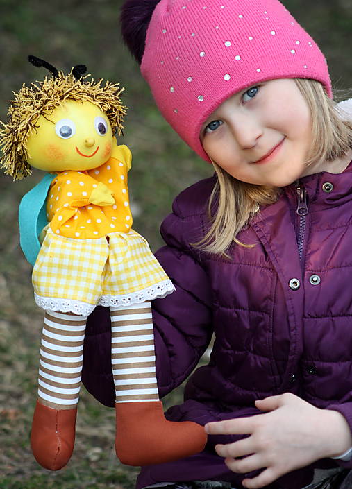 Hračky - Maňuška. Zvieratko Čmeliačik Vilík. - 12651044_