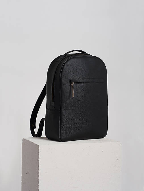  - Leather backpack Black - 12649277_