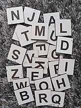 Hračky - Drevená abeceda - štvorce/puzzle - 12653120_