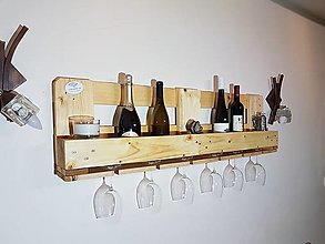 Nábytok - Polička na víno - 12655100_
