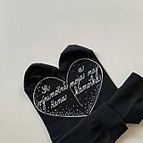 Ponožky, pančuchy, obuv - Maľované ponožky s nápisom: "Si výnimočná žena a priateľka :)" - 12649700_