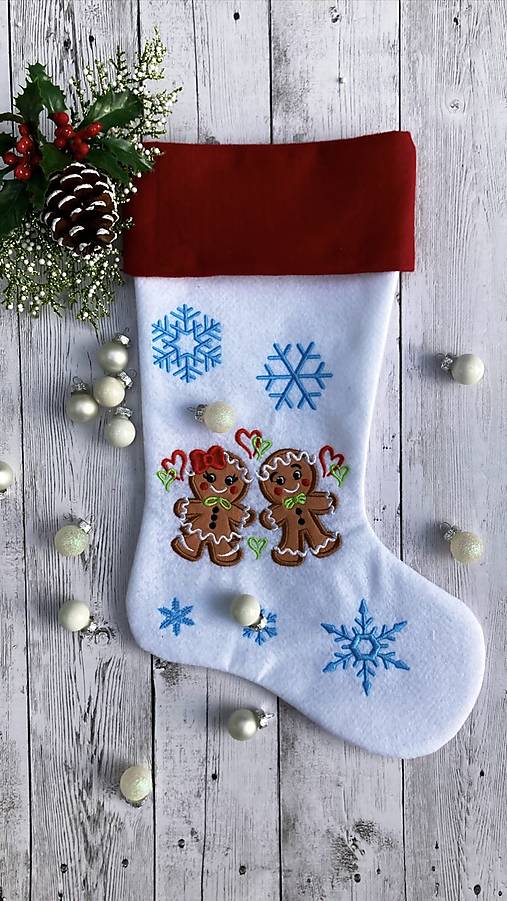 Dekorácie - Mikulášska čižma (Perníčky - párik) - 12651520_