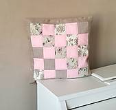 Detský textil - Vankúš do ružovej izby - 12649428_