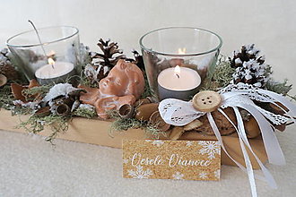 Svietidlá a sviečky - vianocny svietnik - 12653258_