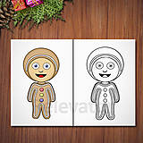 Hračky - Vianočné detské kostýmy - omaľovánka - 12652398_