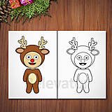 Hračky - Vianočné detské kostýmy - omaľovánka - 12652404_