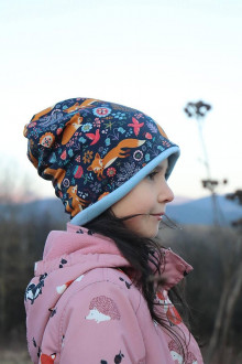 Detské čiapky - Čiapka na zimu Líšky - 12659480_