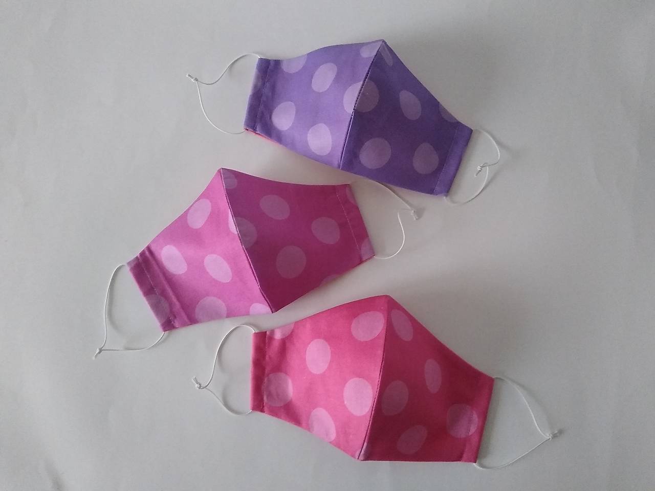 Set maxi bodka 3 rúška tvarované dvojvrstvové