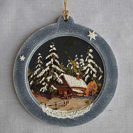  - Vianočná dekorácia - Krajinka - 12658847_