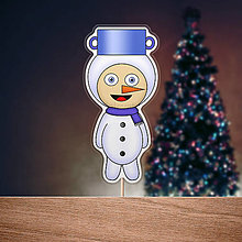 Hračky - Vianočné maňušky - detské kostýmy (snehuliak) - 12660696_
