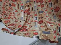 Úžitkový textil - Okrúhly obrus  (Teflonový kvetinový) - 12662189_