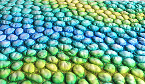 Obrazy - Jarní svěžest - art quilt - 12667269_