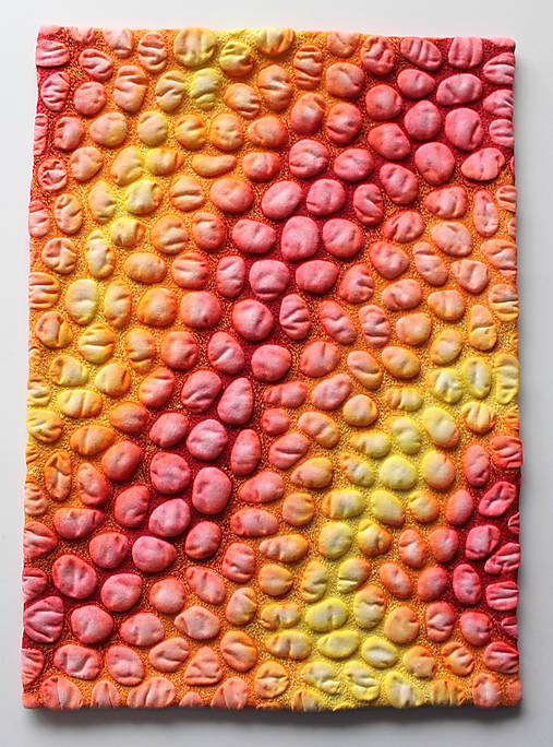 Obrazy - Letní horko - art quilt - 12667353_