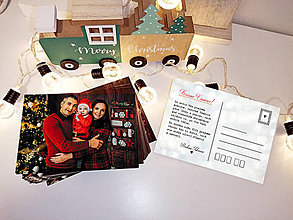 Papiernictvo - Vianočná pohľadnica s fotografiou - 12670816_