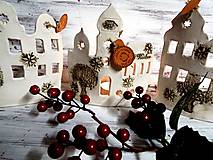 Sochy - Vianočné domčeky-svietniky (15x17) - 12668677_