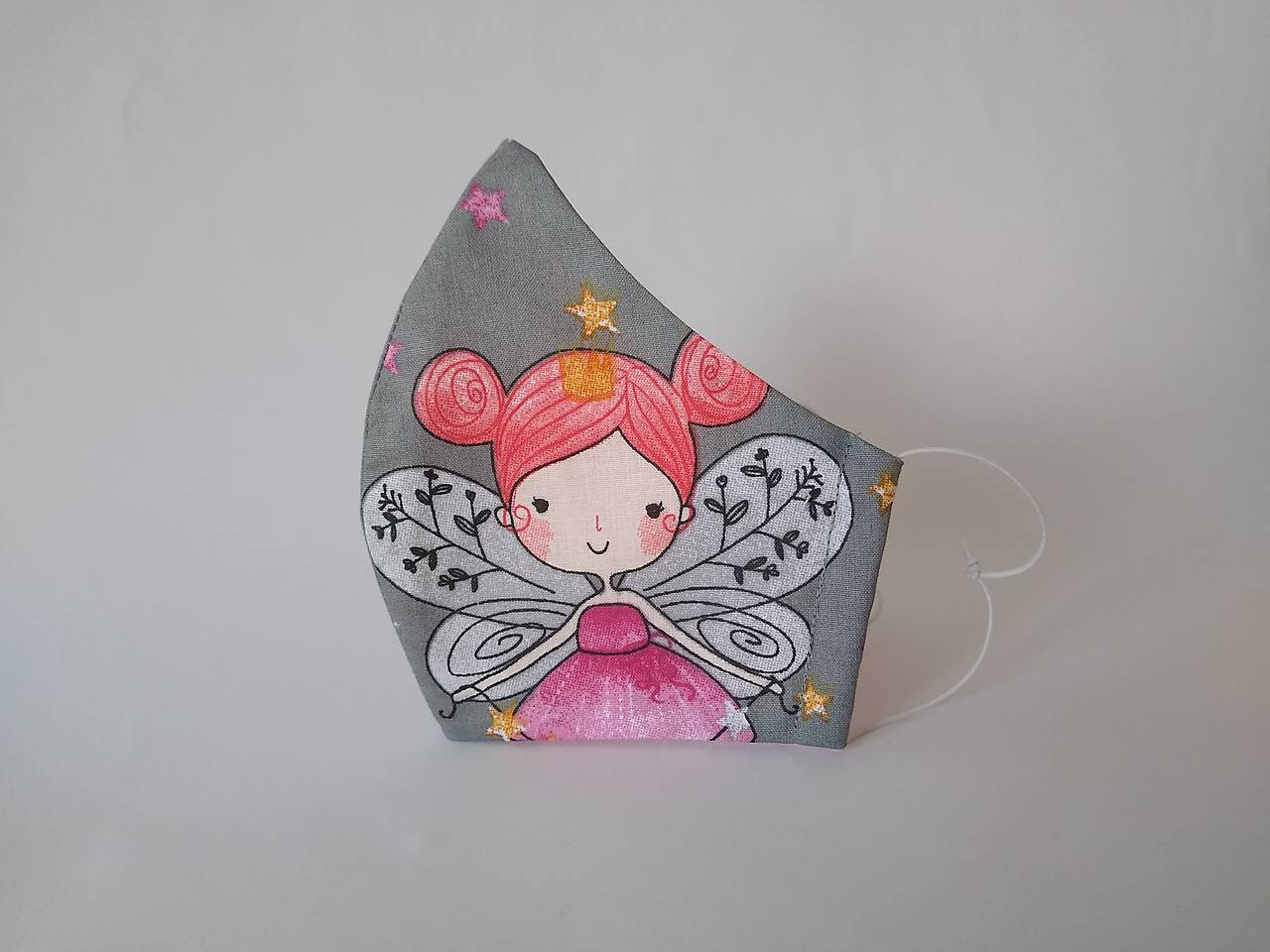 Dizajnové rúško víla tvarované dvojvrstvové