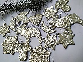 Dekorácie - Keramické vianočné ozdoby - 12674533_