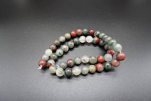 Minerály - Krveľ 8,5mm (46ks) - 12675355_